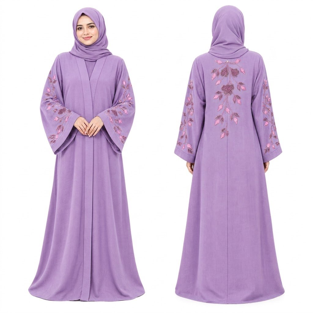 Zoom Fabric Abaya