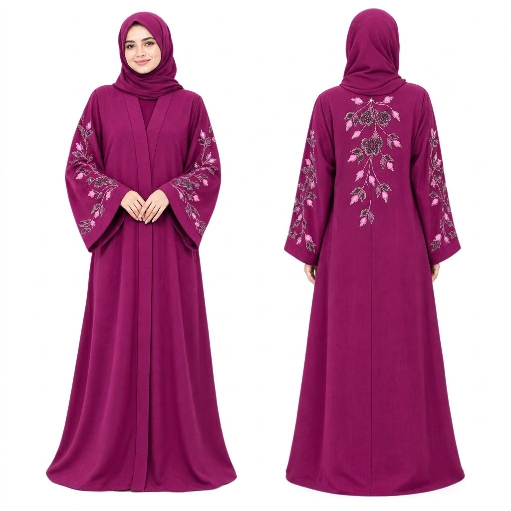 Zoom Fabric Abaya