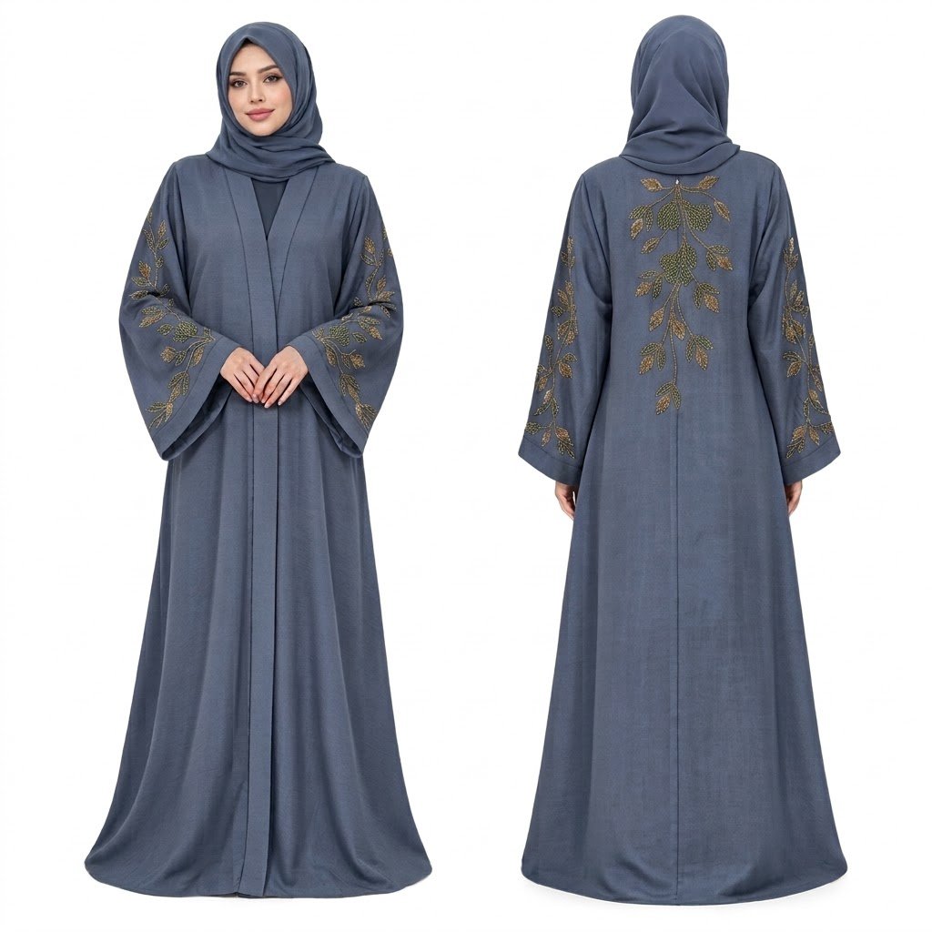 Zoom Fabric Abaya