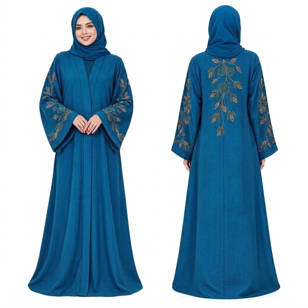 Zoom Fabric Abaya