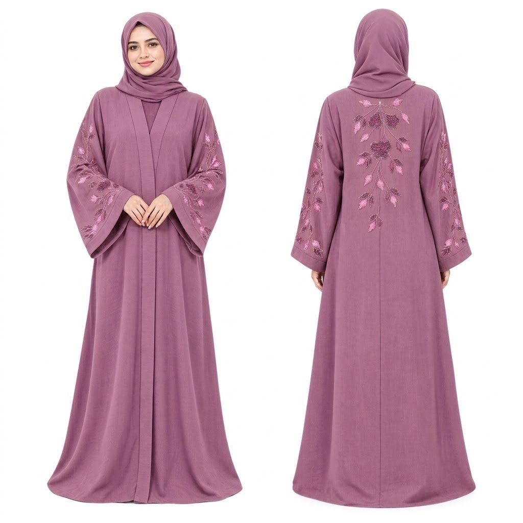 Zoom Fabric Abaya